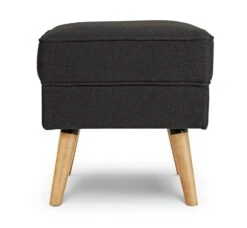 Habitat Callie Fabric Chair Armchair With Footstool-Charcoal -Habitat Furni Sales 2728380 R Z002A