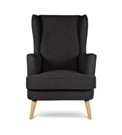 Habitat Callie Fabric Chair Armchair With Footstool-Charcoal -Habitat Furni Sales 2728380 R Z004A