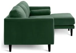 Habitat Jacob Velvet Right Hand Corner Sofa - Emerald Green -Habitat Furni Sales 2910291 R Z004A