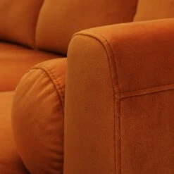 Habitat Jacob Velvet Right Hand Corner Sofa - Orange -Habitat Furni Sales 2910318 R Z009A