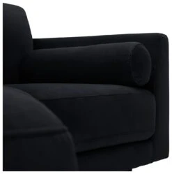 Habitat Jacob Velvet Left Hand Corner Sofa - Black -Habitat Furni Sales 2910325 R Z010A