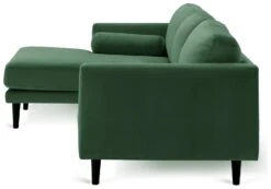 Habitat Jacob Velvet Left Hand Corner Sofa - Emerald Green -Habitat Furni Sales 2910356 R Z004A