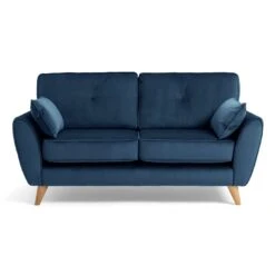 Habitat Iris Fabric 2 Seater Sofa - Navy