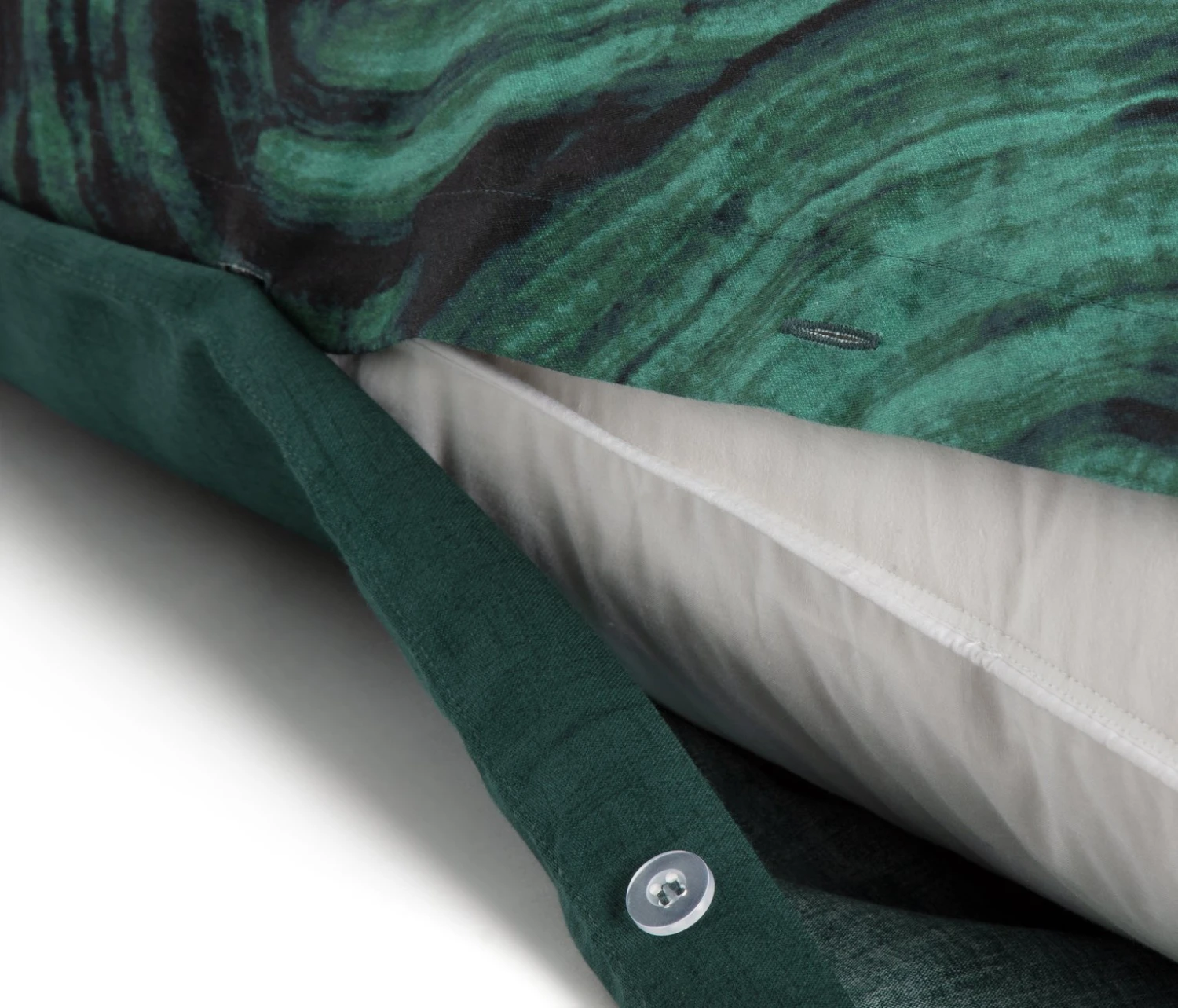 Habitat Cotton Malachite Print Green Bedding Set - Double Habitat Cotton Malachite Print Green Bedding Set - Double -Habitat Furni Sales 2919993 R Z003A