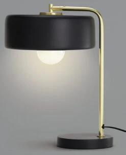 Habitat Minah Iron LED Table Lamp - Black & Brass 3 Habitat Minah Iron LED Table Lamp - Black & Brass -Habitat Furni Sales 2990297 R Z002A