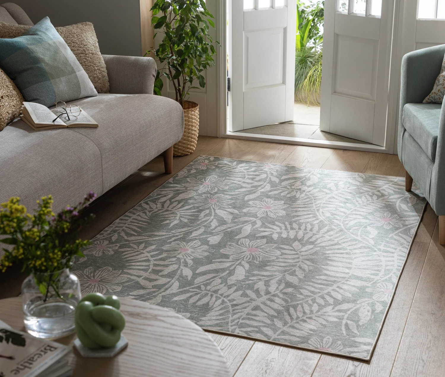 Habitat Herbalist Floral Rug - 120X170cm - Multicoloured Habitat Herbalist Floral Rug - 120X170cm - Multicoloured -Habitat Furni Sales 2991186 R Z001C