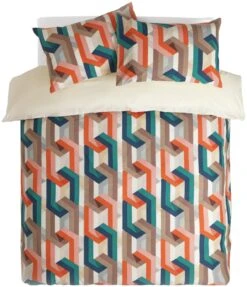 Habitat Cotton Chain Print Multicolor Bedding Set - Single -Habitat Furni Sales 2997733 R Z003A