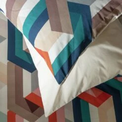 Habitat Cotton Chain Print Multicolor Bedding Set - Single -Habitat Furni Sales 2997733 R Z004A