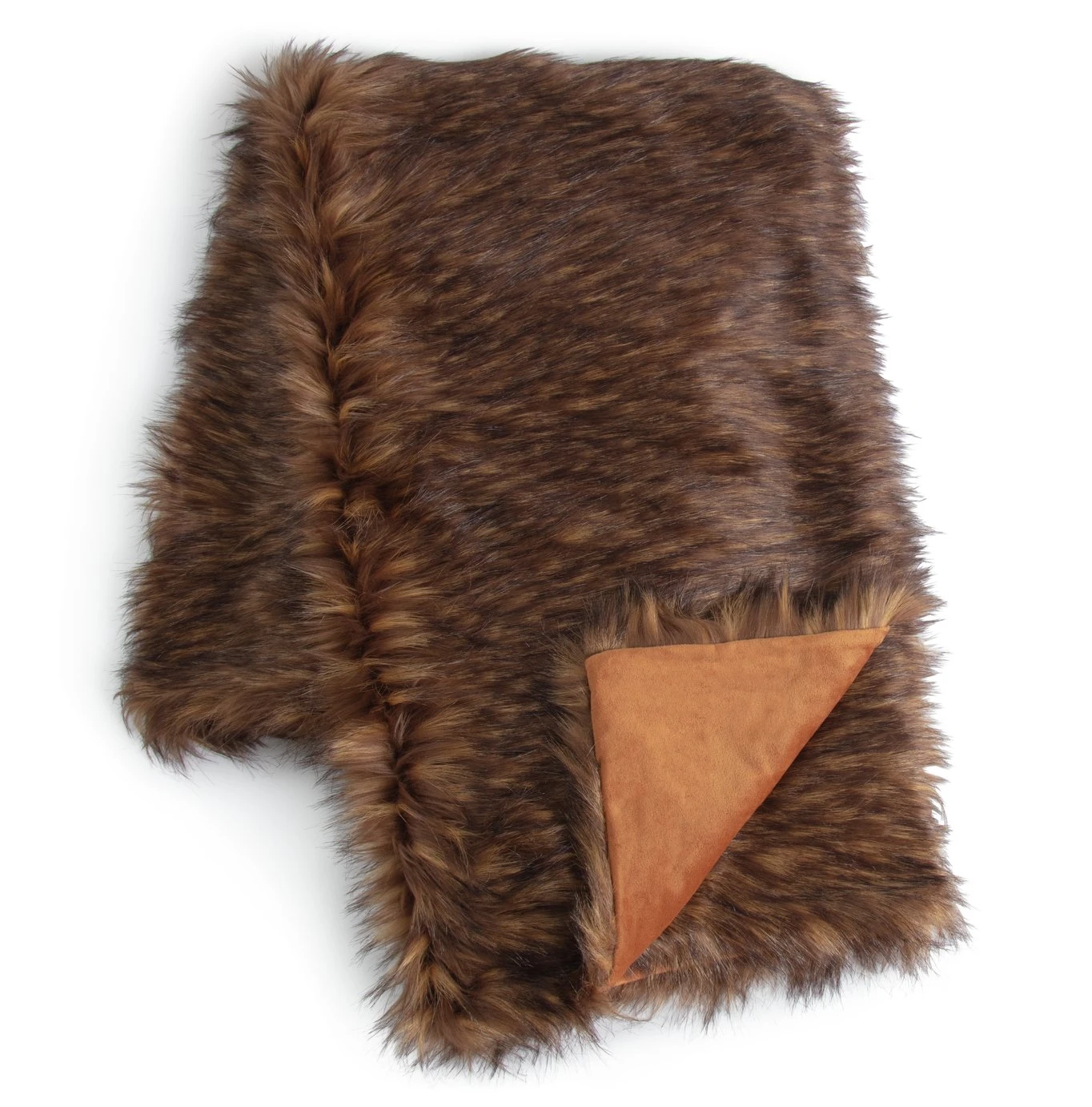 Habitat Faux Fur Throw - Brown - 125x150cm Habitat Faux Fur Throw - Brown - 125x150cm -Habitat Furni Sales 3035591 R Z001A