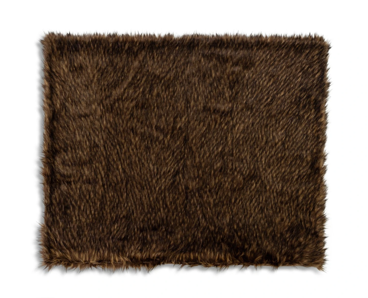 Habitat Faux Fur Throw - Brown - 125x150cm Habitat Faux Fur Throw - Brown - 125x150cm -Habitat Furni Sales 3035591 R Z004A