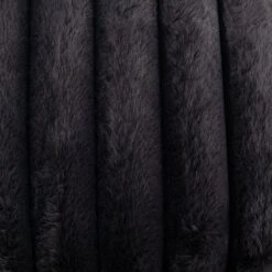 Habitat Ribbed Faux Fur Cushion - Charcoal - 50X50cm -Habitat Furni Sales 3064380 R B001
