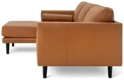 Habitat Jackson Leather Left Corner Chaise Sofa - Tan -Habitat Furni Sales 3102486 R Z004A