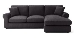 Habitat Lisbon Fabric Right Hand Corner Chaise Sofa-Charcoal -Habitat Furni Sales 3154173 R Z003A