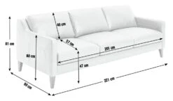 Habitat Leone Leather 4 Seater Sofa - Tan 3 Habitat Leone Leather 4 Seater Sofa - Tan -Habitat Furni Sales 3182853 R E001