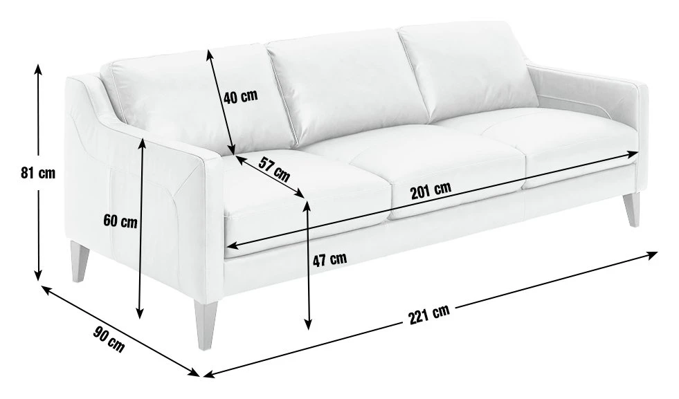 Habitat Leone Leather 4 Seater Sofa - Tan Habitat Leone Leather 4 Seater Sofa - Tan -Habitat Furni Sales 3182853 R E001