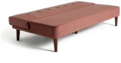 Habitat Odeon 2 Seater Velvet Clic Clac Sofa Bed - Pink -Habitat Furni Sales 3188895 R Z003A