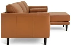 Habitat Jackson Leather Right Corner Chaise Sofa - Tan -Habitat Furni Sales 3247097 R Z004A