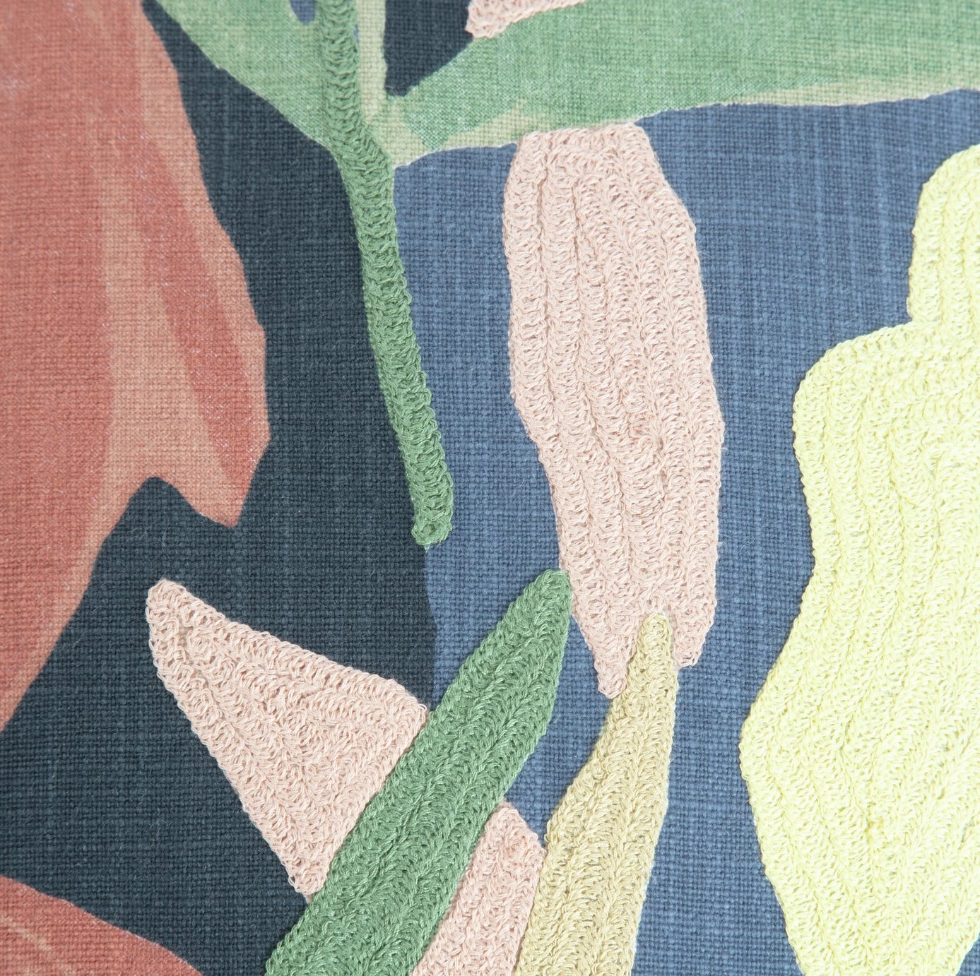 Habitat Embroidered Floral Cushion - Multicolor - 43X43cm Habitat Embroidered Floral Cushion - Multicolor - 43X43cm -Habitat Furni Sales 3281682 R B001