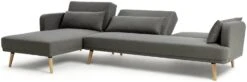 Habitat Andy Left Corner Fabric Clic Clac Sofa Bed - Grey -Habitat Furni Sales 3361928 R Z002A