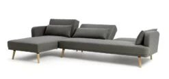 Habitat Andy Left Corner Fabric Clic Clac Sofa Bed - Grey -Habitat Furni Sales 3361928 R Z005A