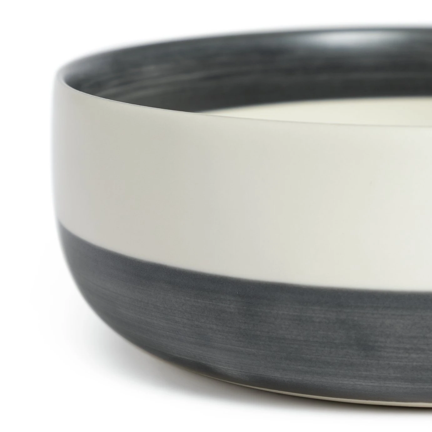 Habitat Artisan Stripe Stoneware Serving Bowl Habitat Artisan Stripe Stoneware Serving Bowl -Habitat Furni Sales 3365481 R Z002A