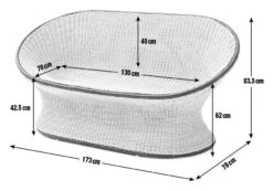 Habitat Koba Rattan 2 Seater Sofa - Natural -Habitat Furni Sales 3369229 R E001