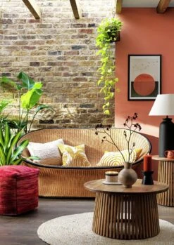 Habitat Koba Rattan 2 Seater Sofa - Natural -Habitat Furni Sales 3369229 R Z002C