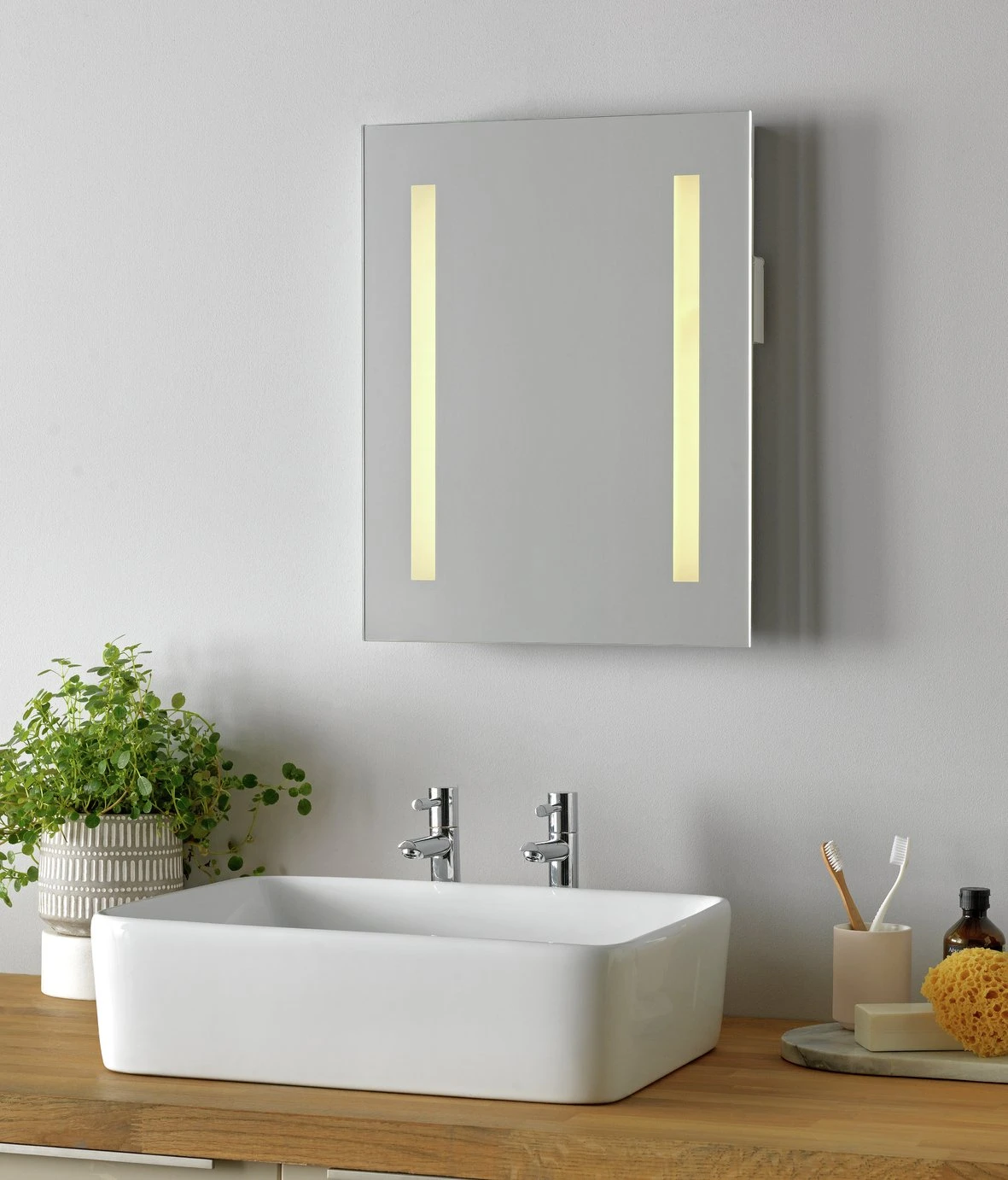 Habitat Abraham LED Bathroom Mirror Habitat Abraham LED Bathroom Mirror -Habitat Furni Sales 3371822 R Z001C