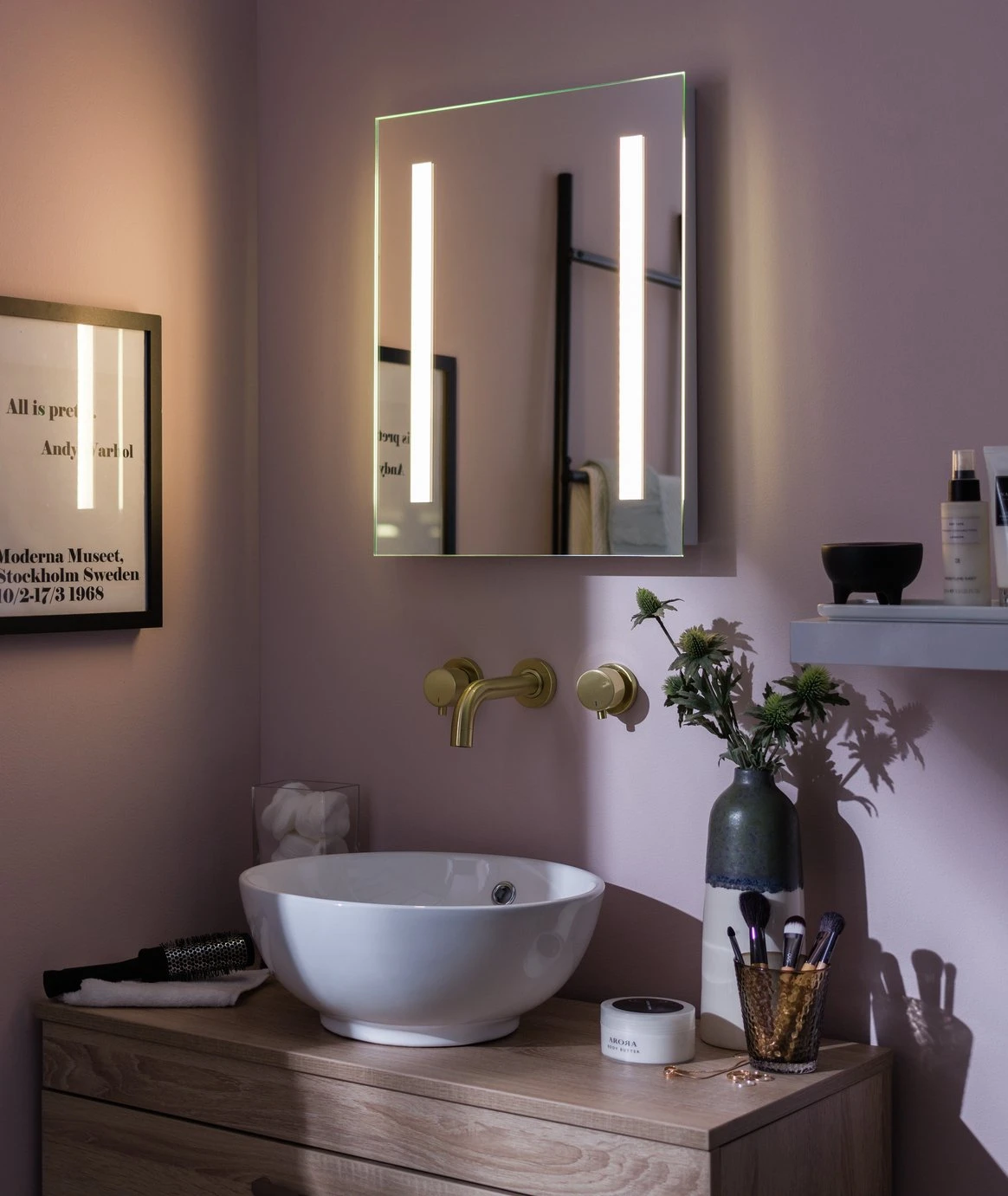 Habitat Abraham LED Bathroom Mirror Habitat Abraham LED Bathroom Mirror -Habitat Furni Sales 3371822 R Z002C