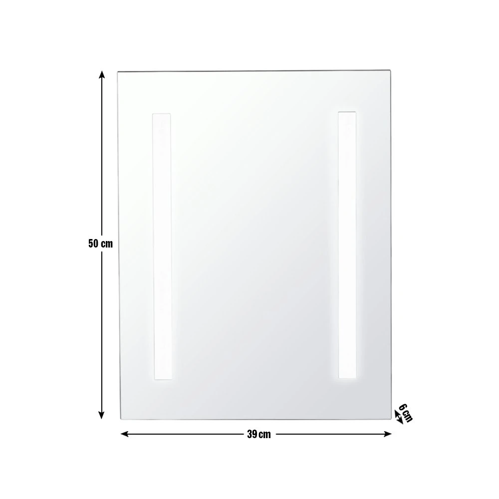 Habitat Abraham LED Bathroom Mirror Habitat Abraham LED Bathroom Mirror -Habitat Furni Sales 3371822 R Z020A