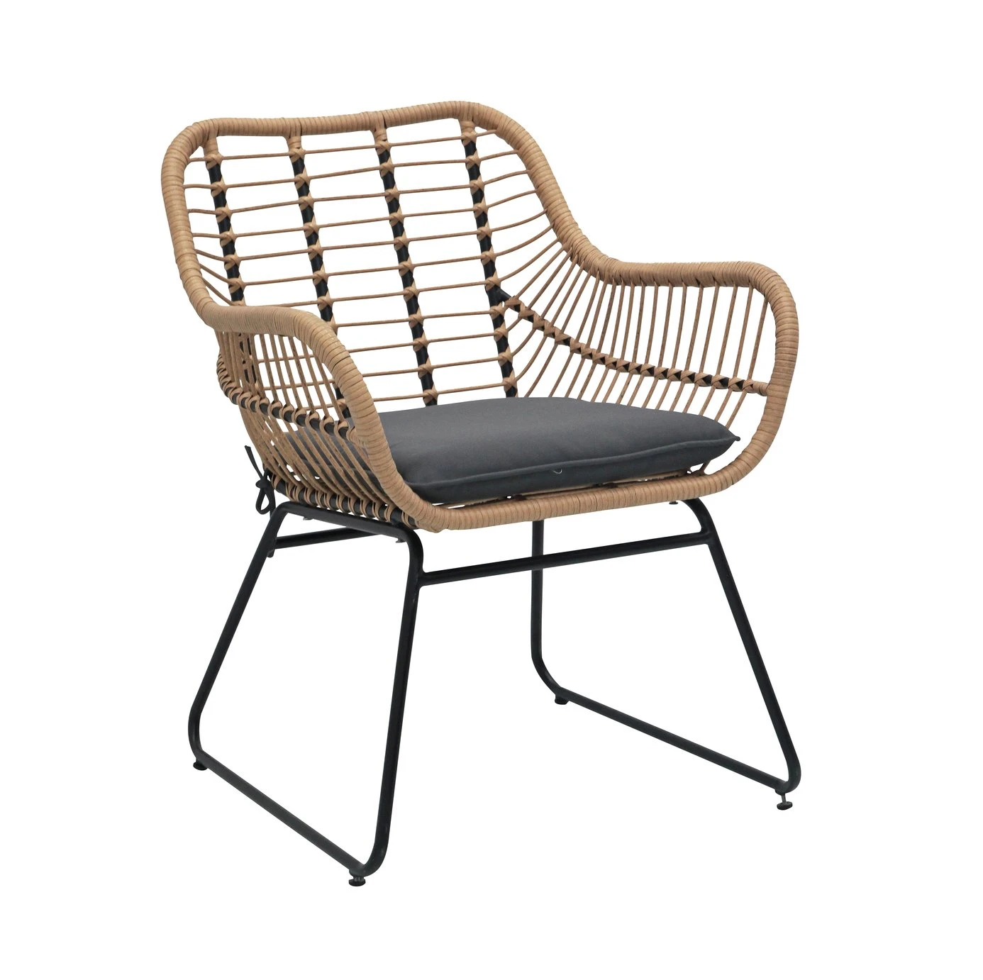 Habitat Ross Rattan Effect Garden Chair - Natural Habitat Ross Rattan Effect Garden Chair - Natural -Habitat Furni Sales 3412688 R Z001A