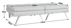 Habitat Duo 2 Seater Clic Clac Sofa Bed - Charcoal -Habitat Furni Sales 3432022 R E001