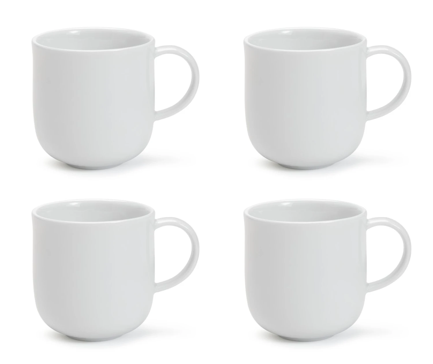 Habitat Riko Set of 4 Mugs - White Habitat Riko Set Of 4 Mugs - White -Habitat Furni Sales 3449194 R Z001A