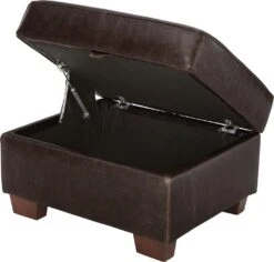 Habitat Salisbury Leather Storage Footstool - Chocolate -Habitat Furni Sales 3458673 R Z003A