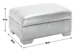 Habitat Eton Leather Storage Ottoman Footstool - Tan -Habitat Furni Sales 3594630 R E001