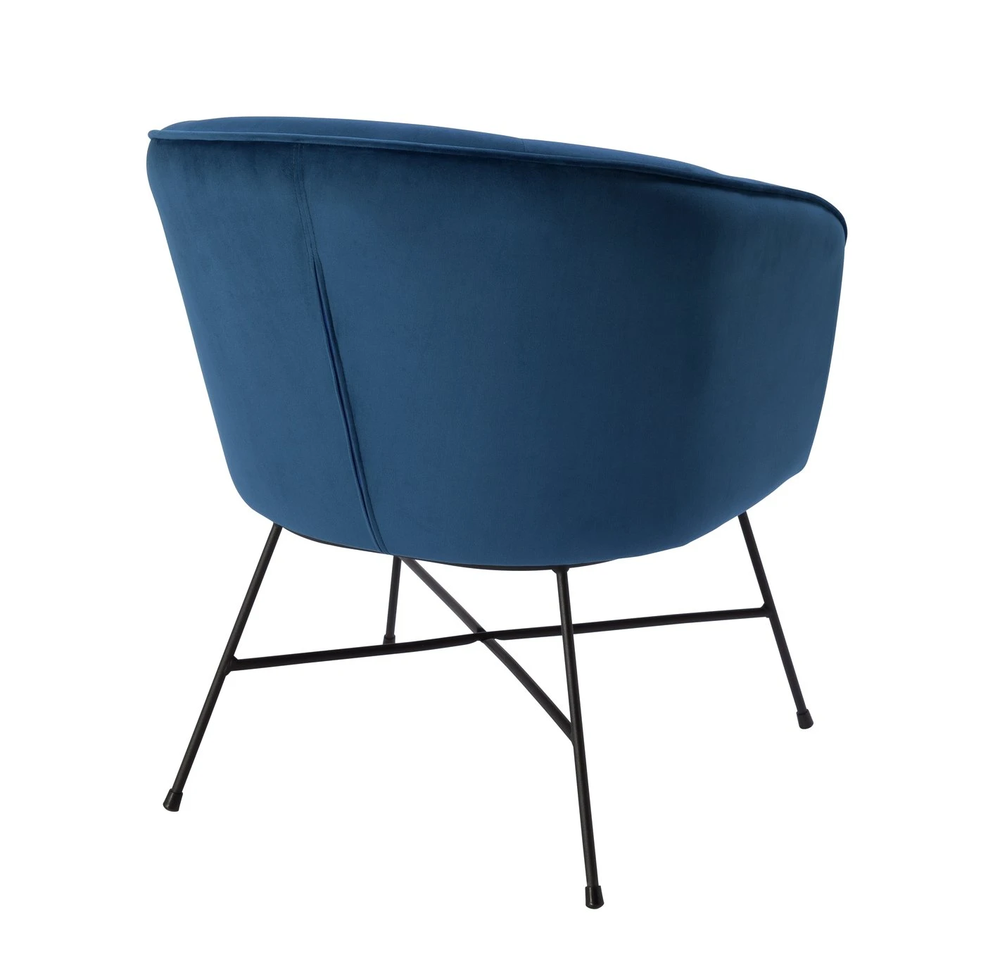 Habitat Jax Velvet Accent Chair - Navy Habitat Jax Velvet Accent Chair - Navy -Habitat Furni Sales 4016234 R Z003A