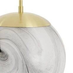 Habitat Tires Alabaster Ceiling Pendant Light -Brushed Brass -Habitat Furni Sales 4075990 R Z003A