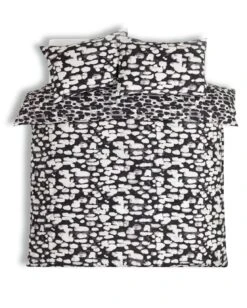 Habitat Cotton Bark Print Black & Grey Bedding Set - Double 2 Habitat Cotton Bark Print Black & Grey Bedding Set - Double -Habitat Furni Sales 4095798 R Z002A