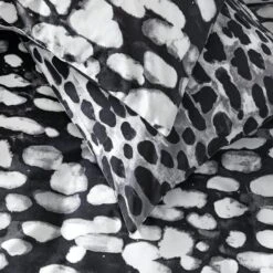 Habitat Cotton Bark Print Black & Grey Bedding Set - Double 3 Habitat Cotton Bark Print Black & Grey Bedding Set - Double -Habitat Furni Sales 4095798 R Z002C