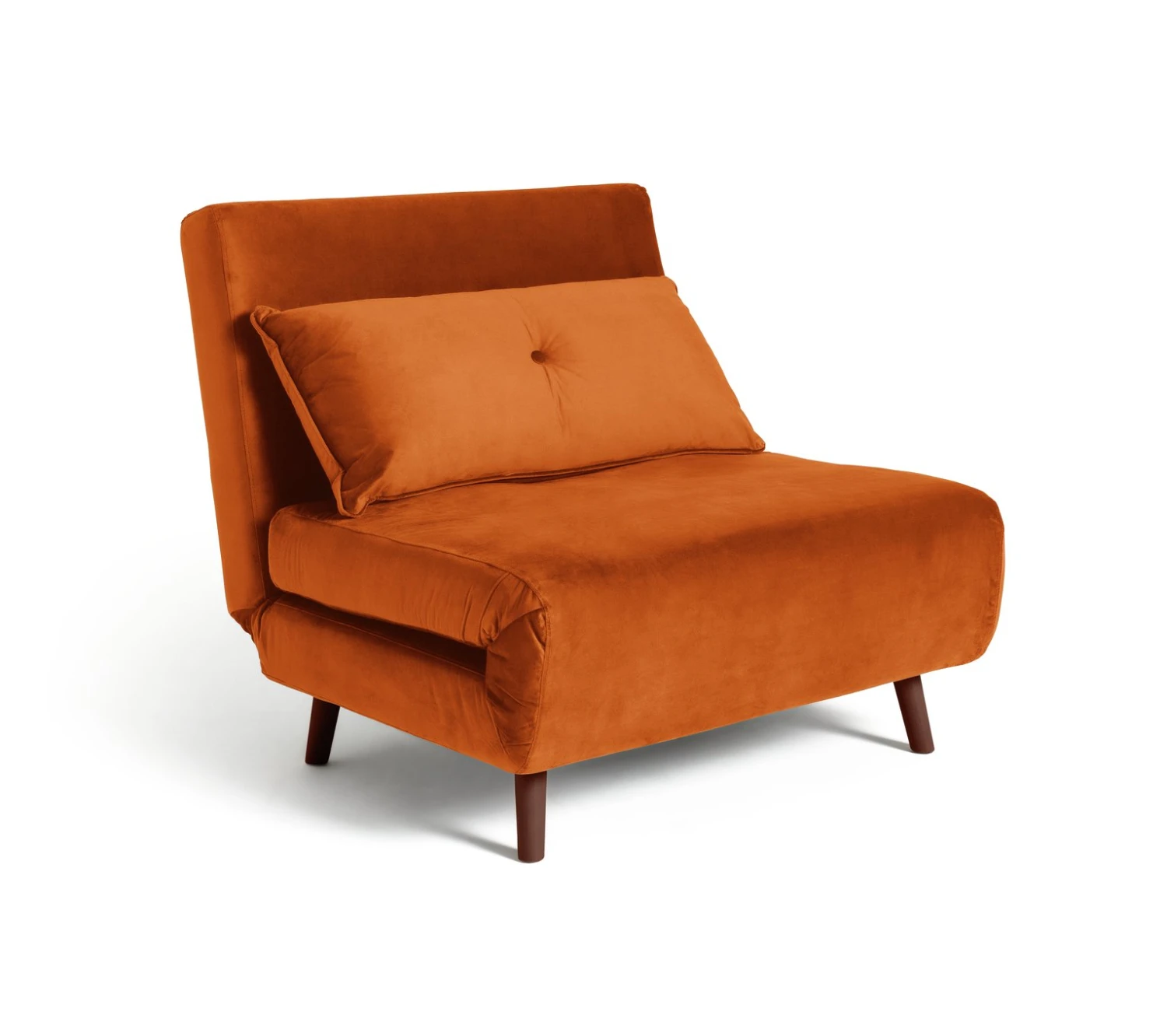 Habitat Roma Single Velvet Chairbed - Orange Habitat Roma Single Velvet Chairbed - Orange -Habitat Furni Sales 4165707 R Z001A