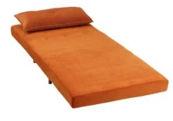 Habitat Roma Single Velvet Chairbed - Orange 4 Habitat Roma Single Velvet Chairbed - Orange -Habitat Furni Sales 4165707 R Z002A