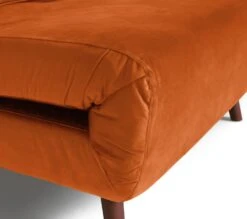 Habitat Roma Single Velvet Chairbed - Orange 7 Habitat Roma Single Velvet Chairbed - Orange -Habitat Furni Sales 4165707 R Z005A