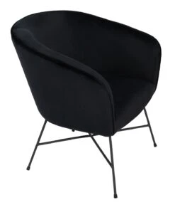 Habitat Jax Velvet Accent Chair - Black -Habitat Furni Sales 4335135 R Z004A