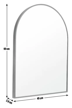 Habitat Arch Metal Wall Mirror - Black - 45x60cm 2 Habitat Arch Metal Wall Mirror - Black - 45x60cm -Habitat Furni Sales 4460608 R E011