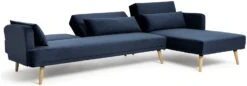 Habitat Andy Right Corner Velvet Clic Clac Sofa Bed - Navy -Habitat Furni Sales 4461126 R Z002A