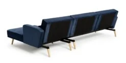 Habitat Andy Right Corner Velvet Clic Clac Sofa Bed - Navy -Habitat Furni Sales 4461126 R Z004A