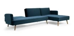 Habitat Andy Right Corner Velvet Clic Clac Sofa Bed - Navy -Habitat Furni Sales 4461126 R Z006A