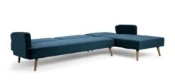 Habitat Andy Right Corner Velvet Clic Clac Sofa Bed - Navy -Habitat Furni Sales 4461126 R Z007A