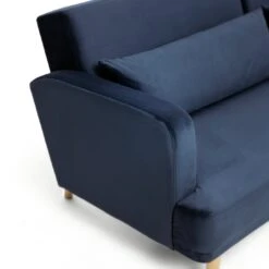 Habitat Andy Right Corner Velvet Clic Clac Sofa Bed - Navy -Habitat Furni Sales 4461126 R Z009A