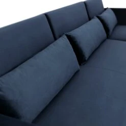 Habitat Andy Right Corner Velvet Clic Clac Sofa Bed - Navy -Habitat Furni Sales 4461126 R Z010A